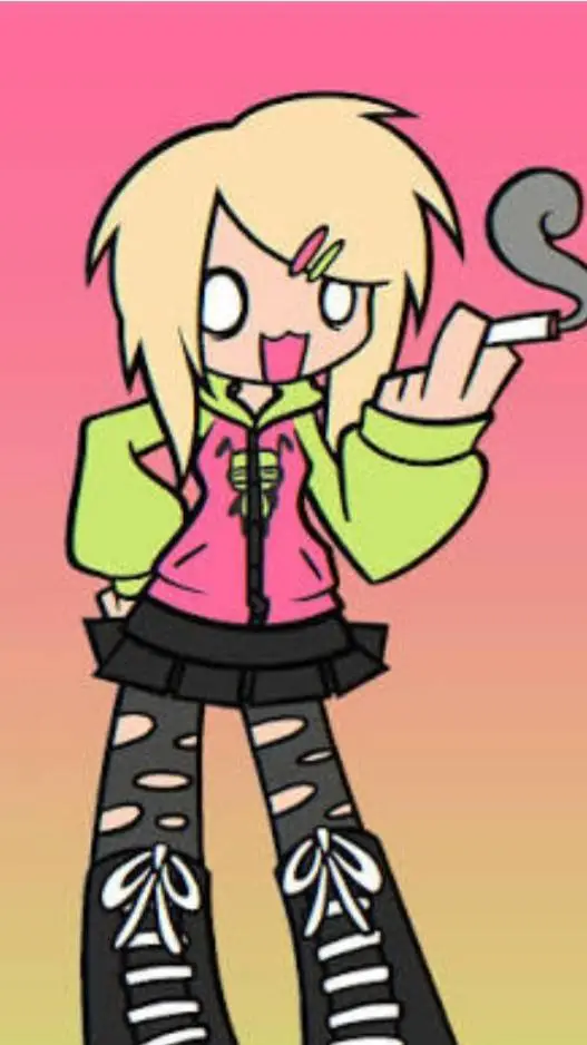 ai character: scene girl:p background