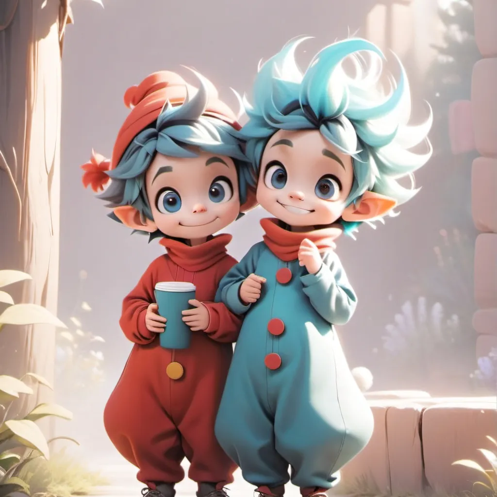 chat with ai character: Thing 1 & Thing 2