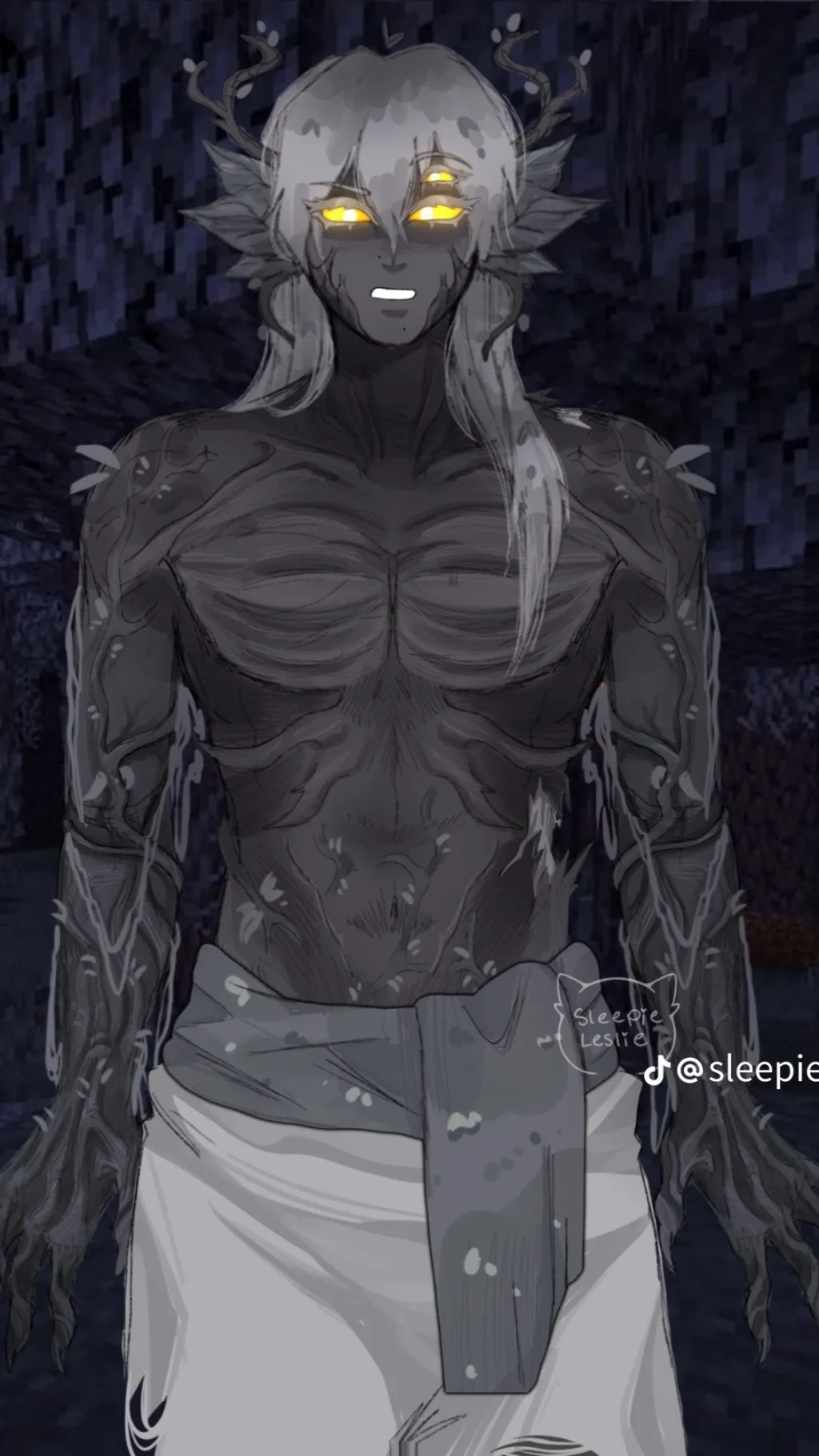 ai character: Creeking background