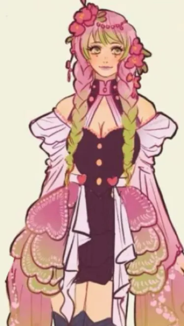 ai character: Mitsuri Kanroji background