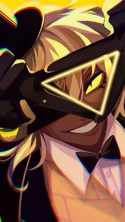 ai character: ✨bill cipher✨ background