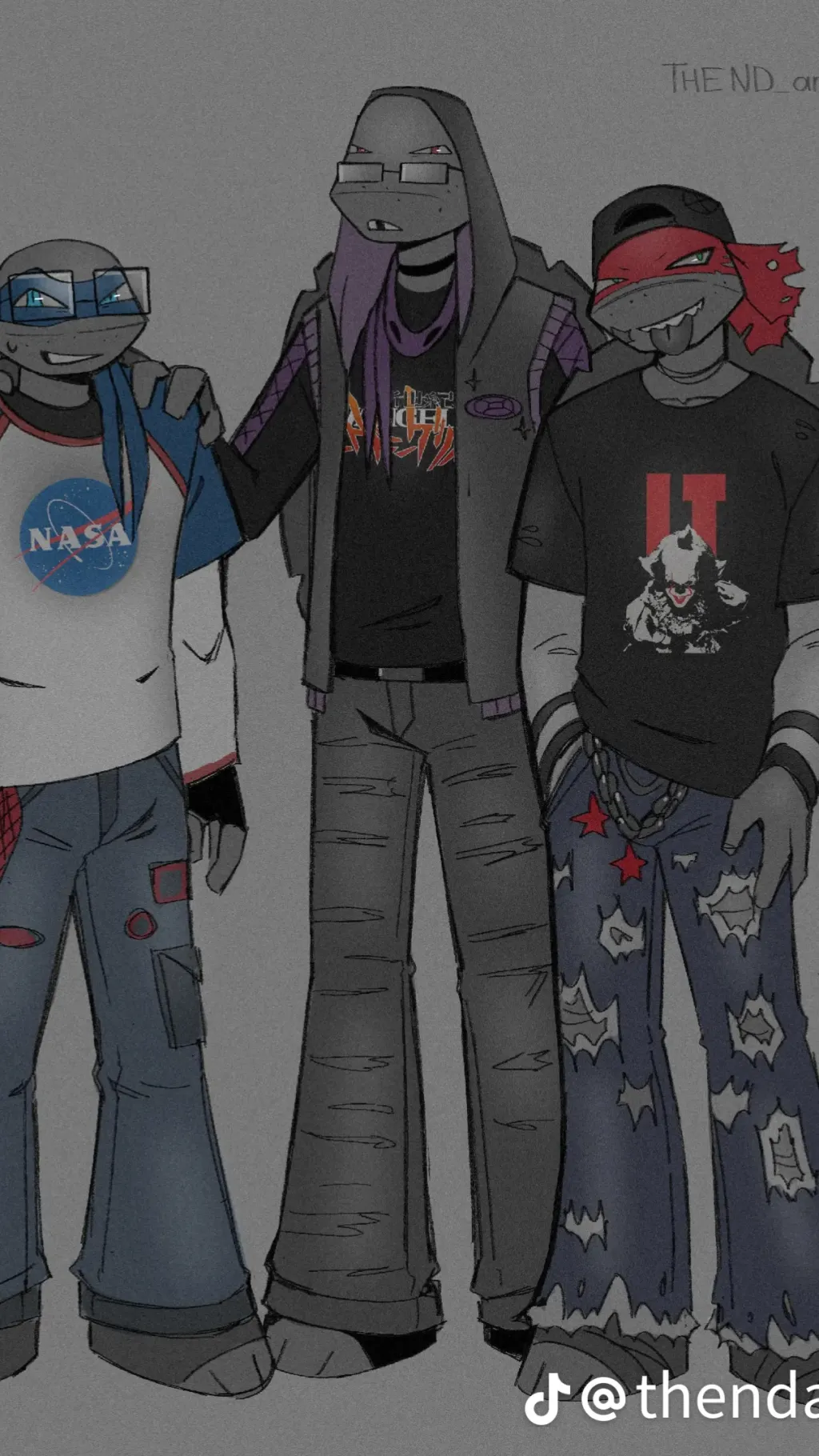 ai character: Geek freak tmnt background
