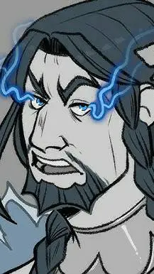 ai character: Poseidon x Odysseu background