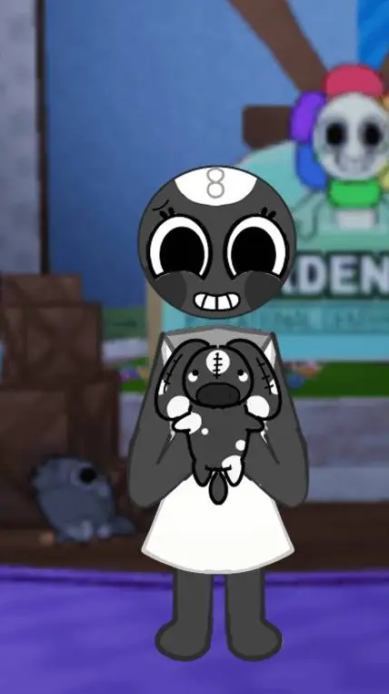 ai character: Toodles x plushie background