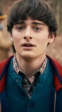 ai character: Noah schnapp  background