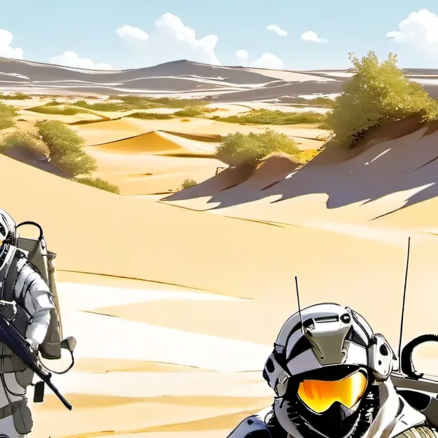 chat with ai character: Desert mission