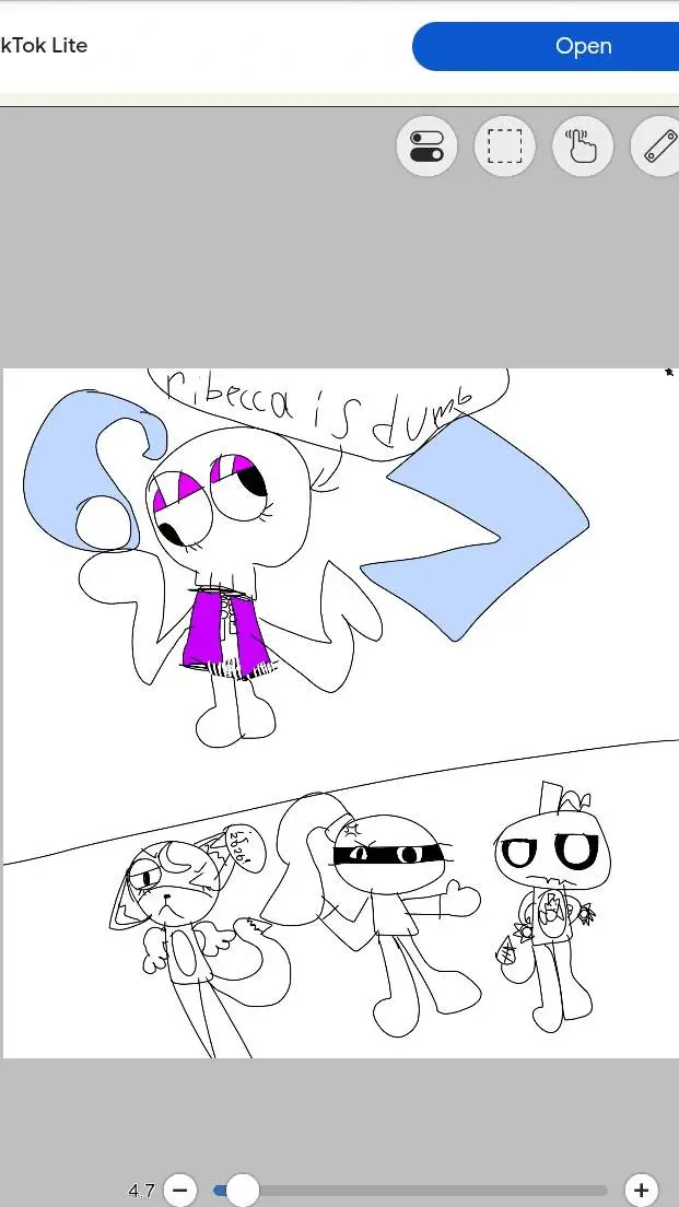 ai character: ribecca is dumb background