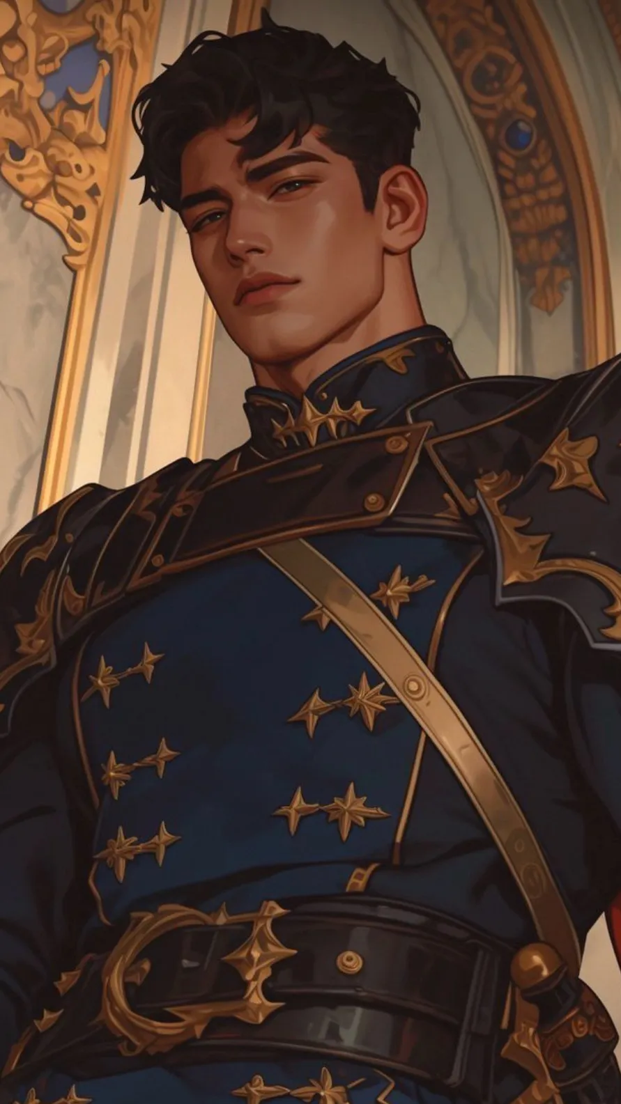 ai character: William Toniak  background