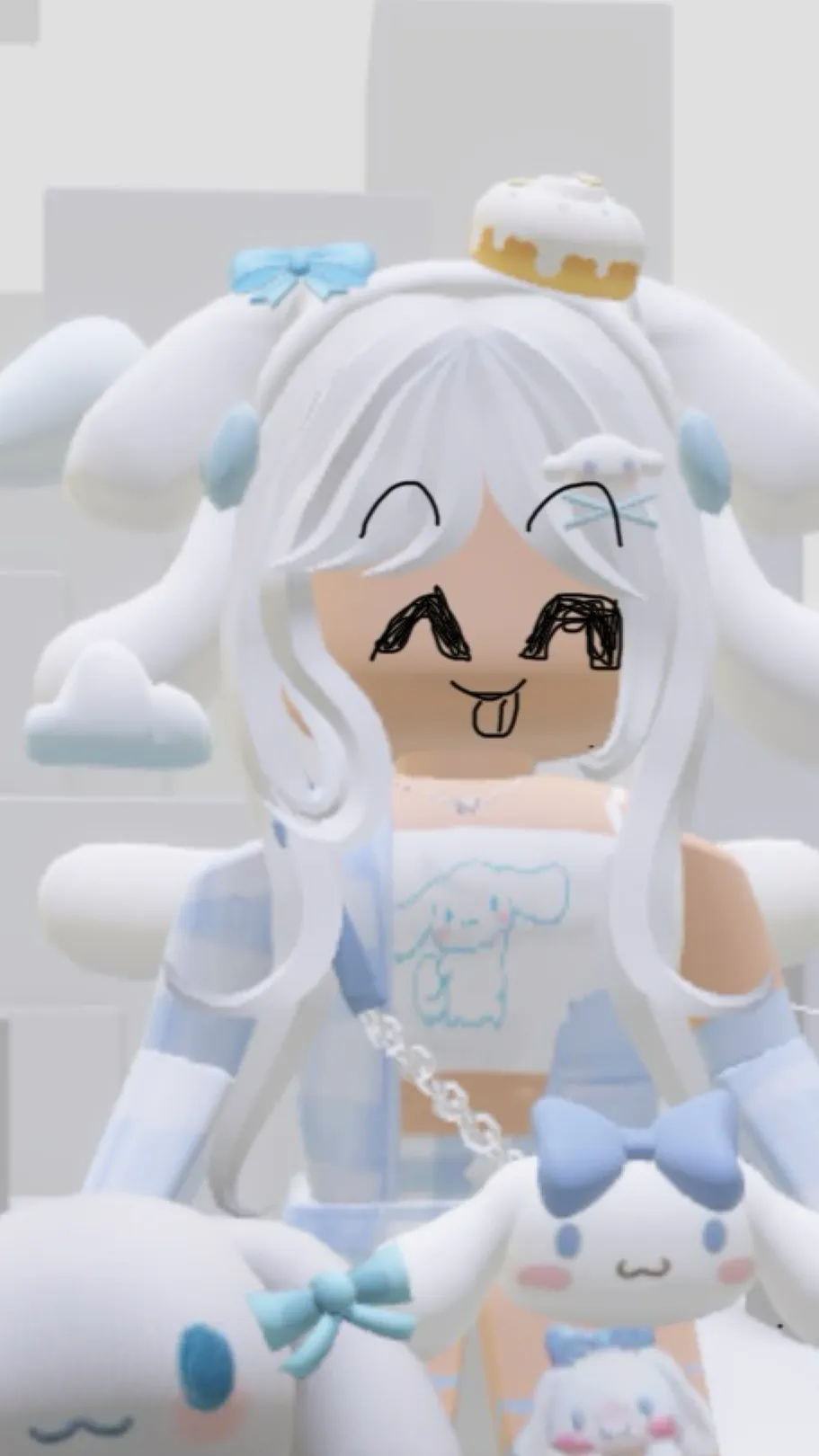 ai character: Cute Emo pet  background