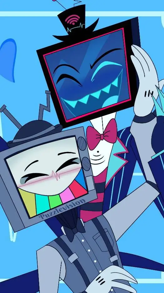 ai character: Vox & Mr.puzzles.2 background