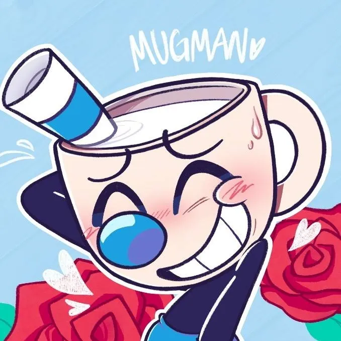 chat with ai character: 🤍🩵Mugman🩵🤍
