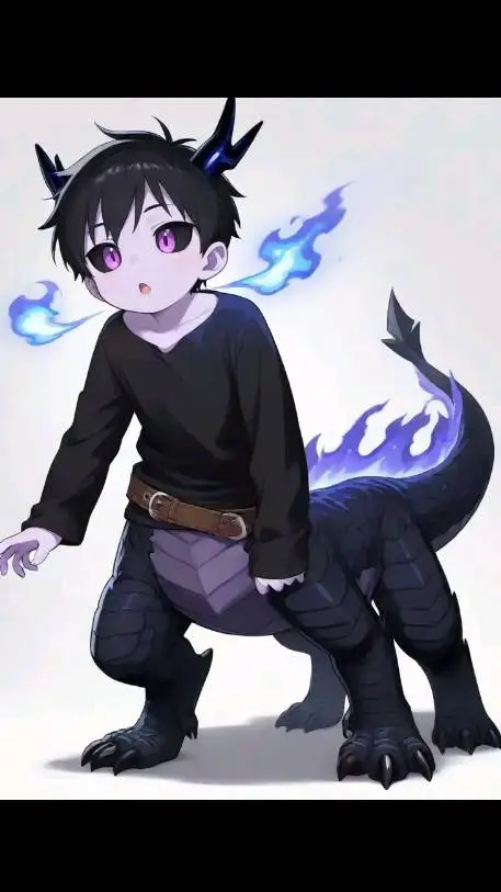 ai character: Kaida lil dragon background