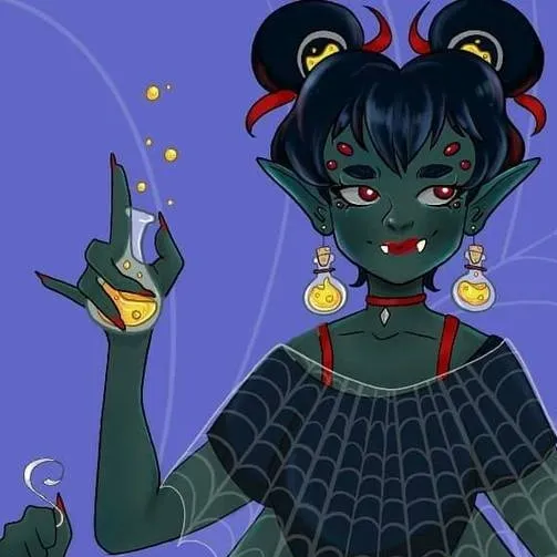 chat with ai character: cave spider chan