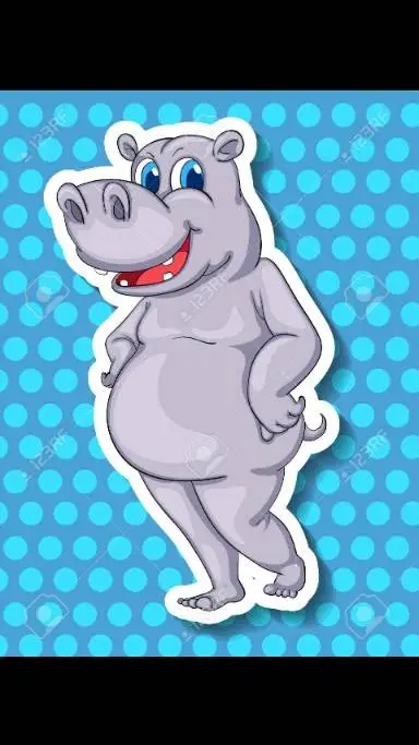 ai character: yandere hippo girl background