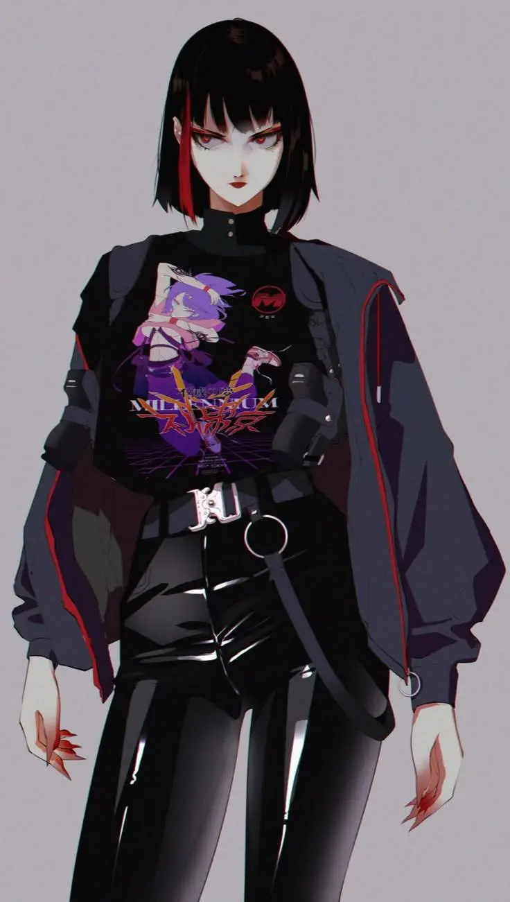ai character: yandere 90s girl background