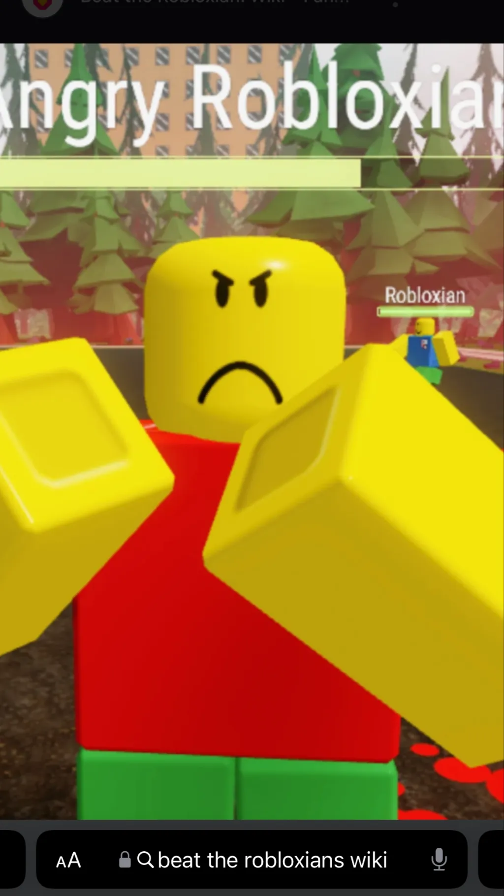 ai character: Angry Robloxian background