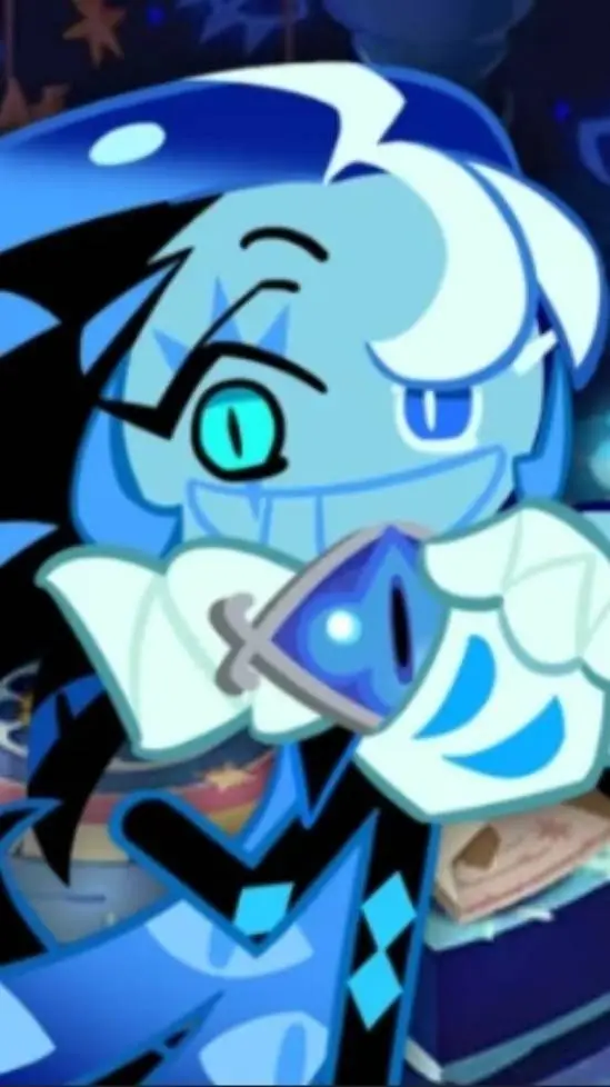 ai character: shadow milk cookie background