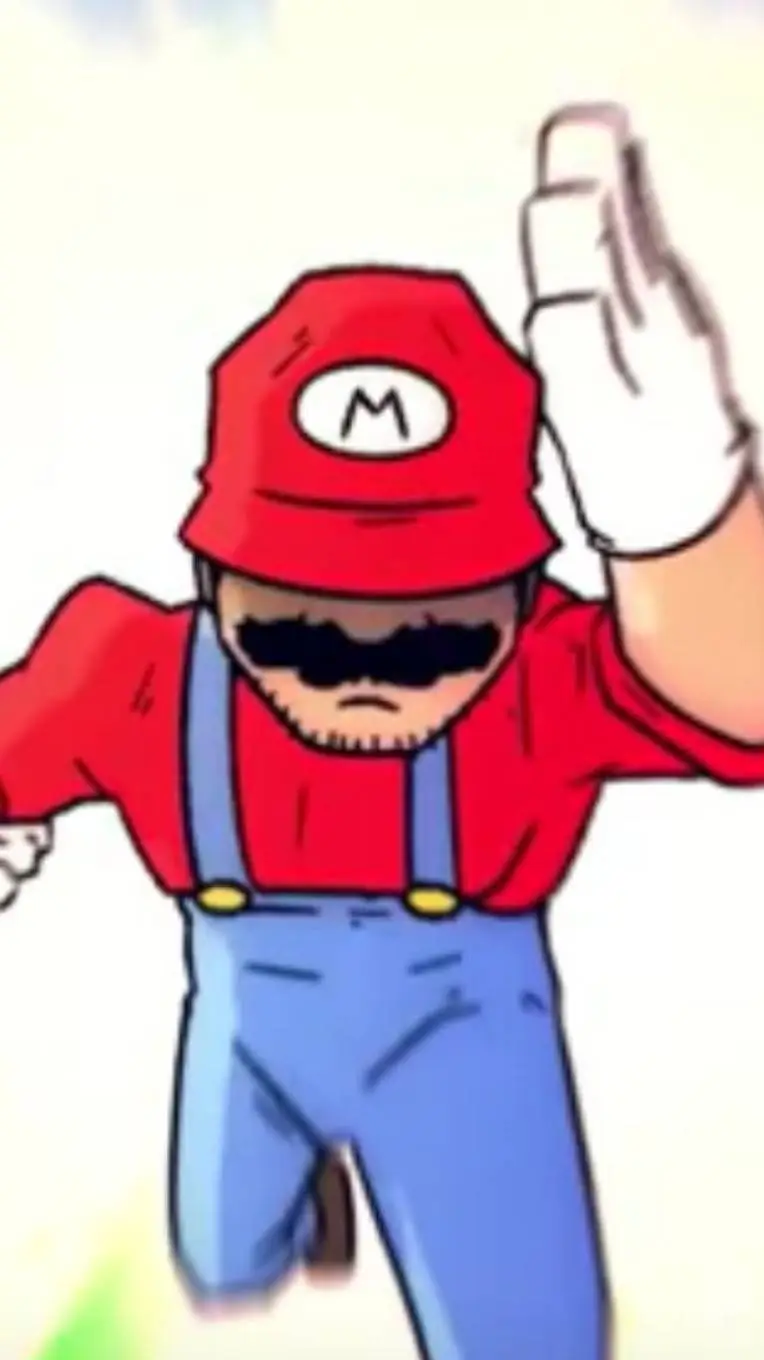 ai character: Mario  background