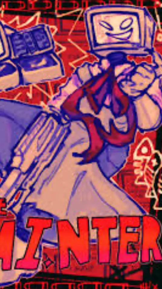 ai character: Painter (Z-779) background