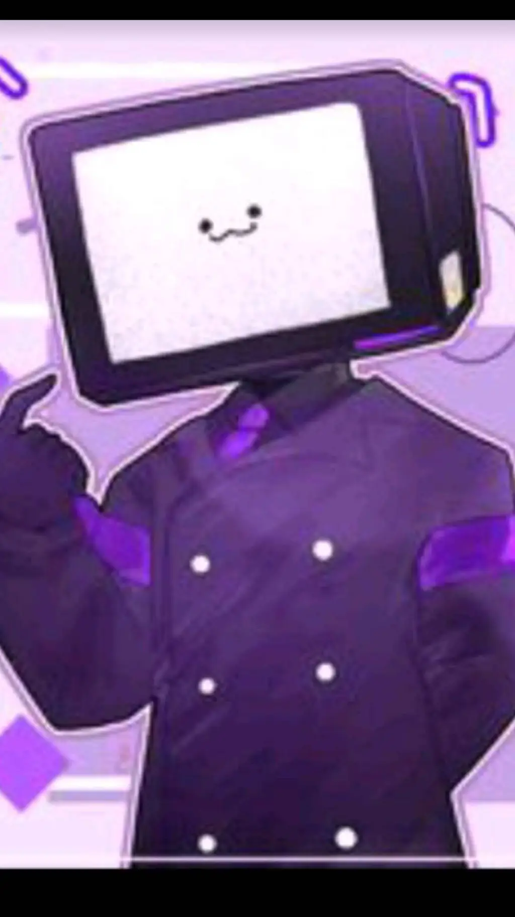 ai character: tv man background