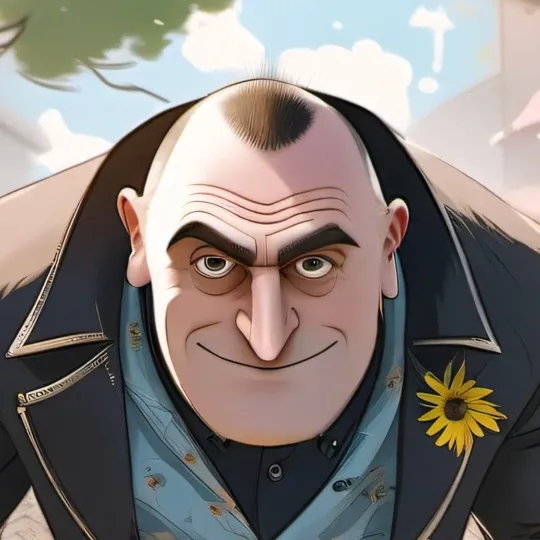 chat with ai character: Gru and jr 