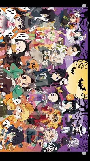 ai character: Ds Halloween background