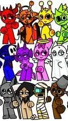 ai character: Sprunki(Halloween) background