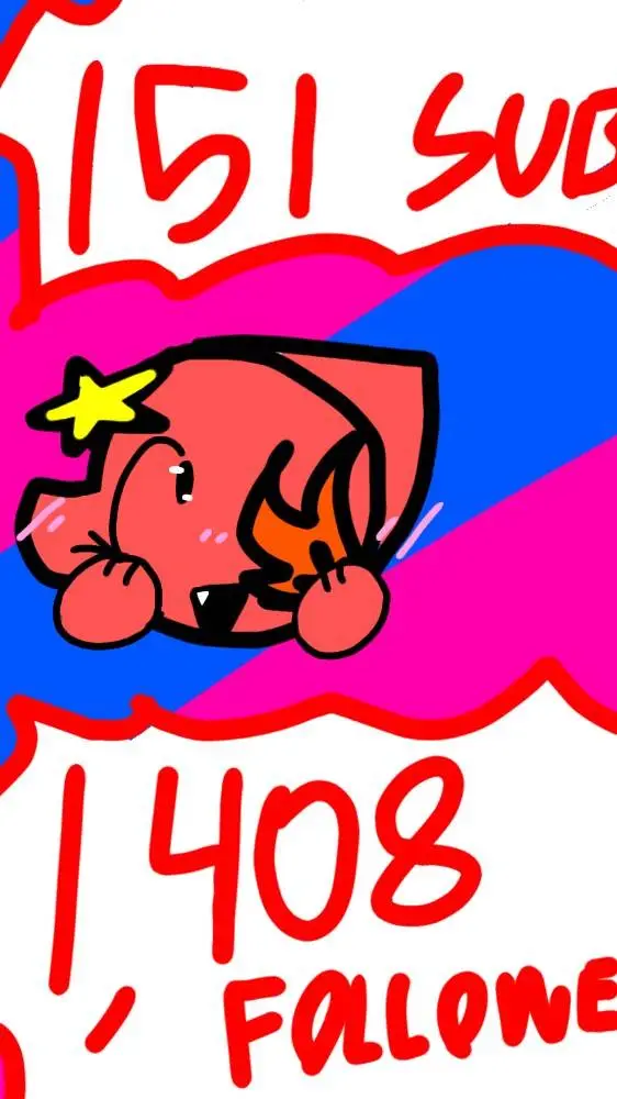 ai character: THANKS FOR 1,408!  background