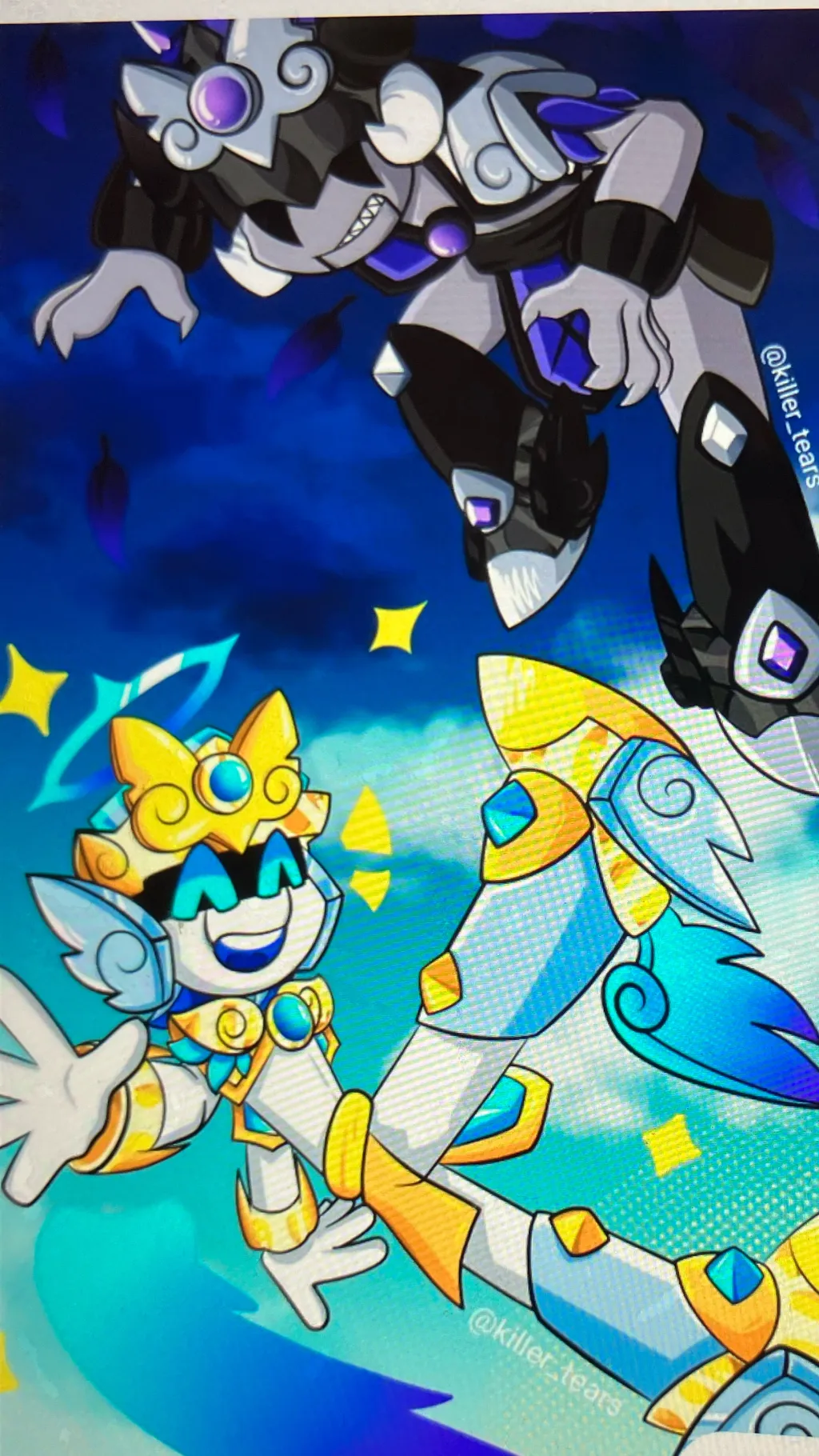 ai character: Angel vs demon￼  background