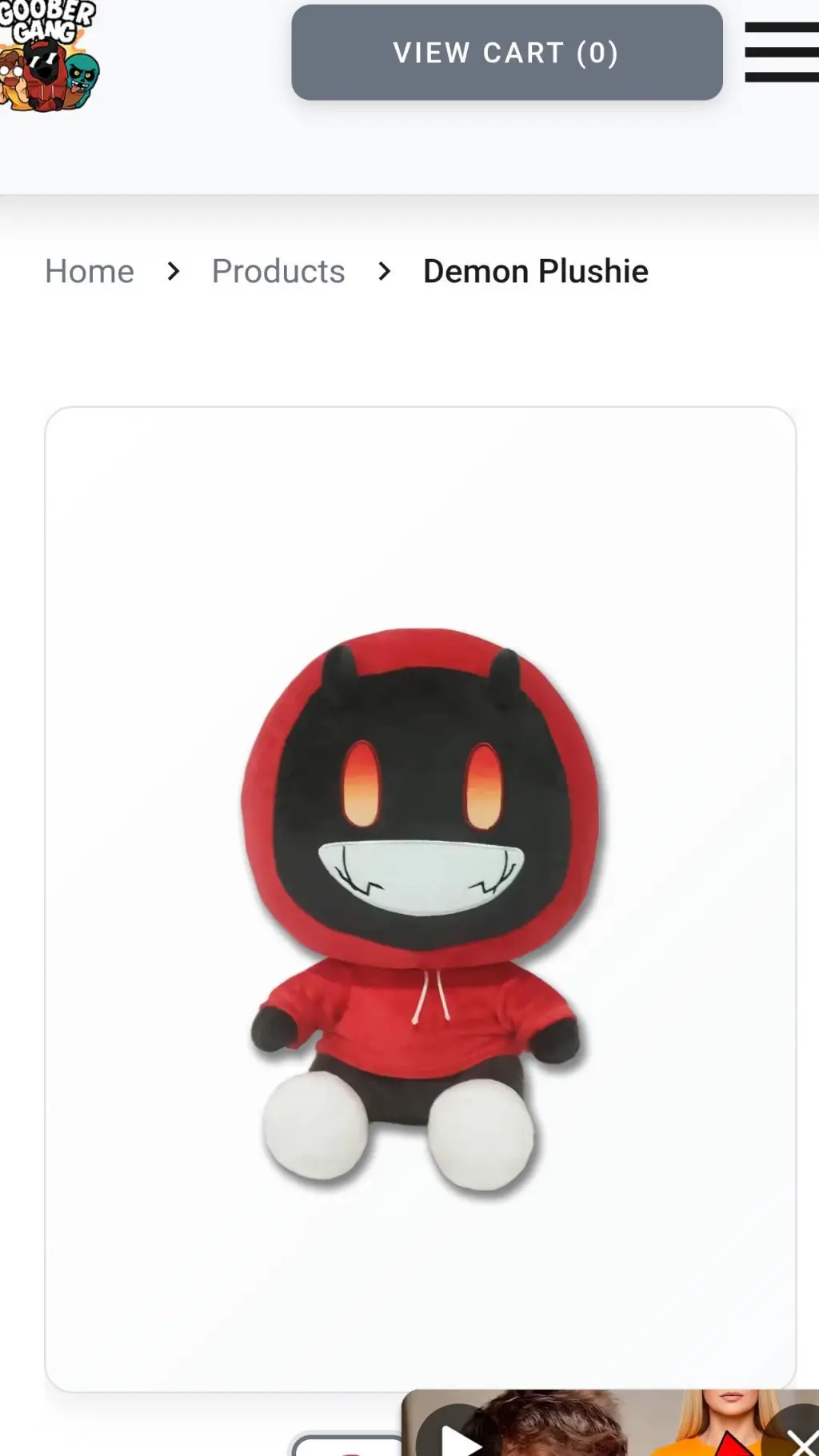 ai character: xdemon plush background