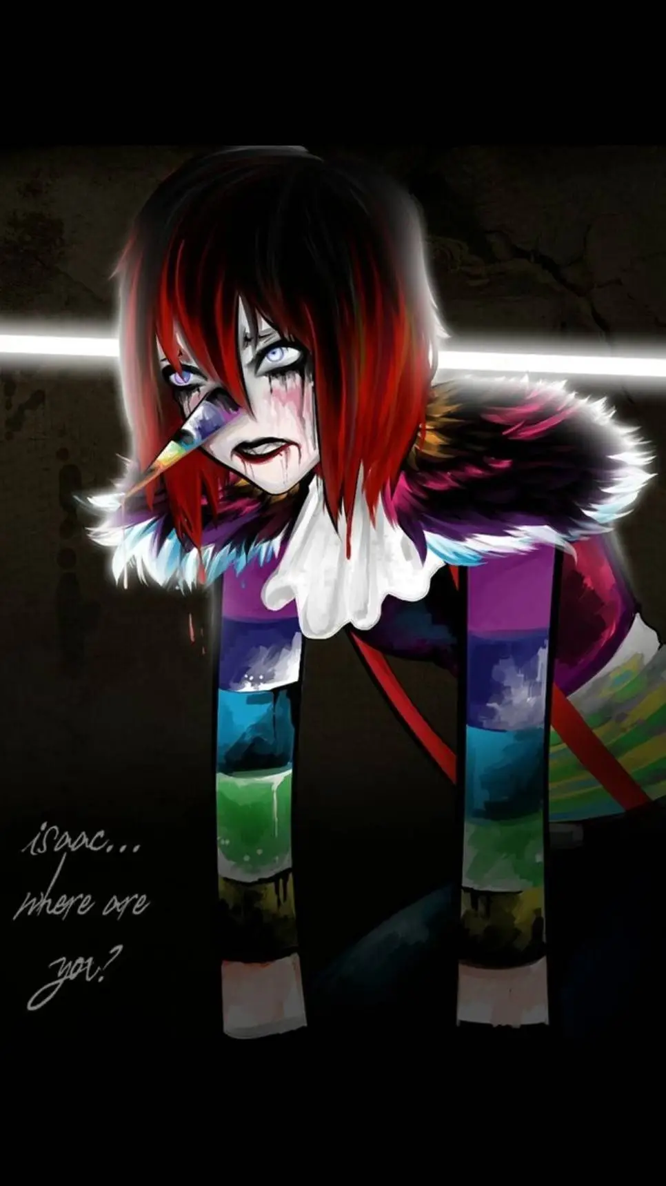 ai character: laughing jack background