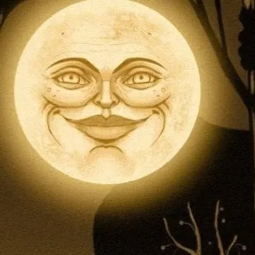 chat with ai character: moon face
