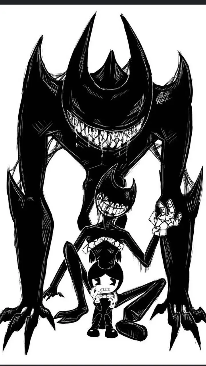 ai character: 🌙☀️🔹bendy🔹☀️🌙 background