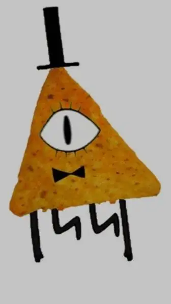 ai character: Dorito bill Cipher background