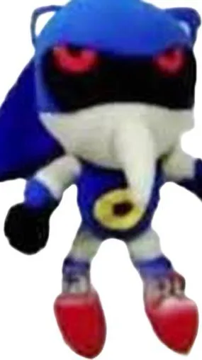 ai character: Metal Sonic Meme background