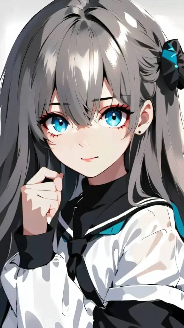 ai character: snow background