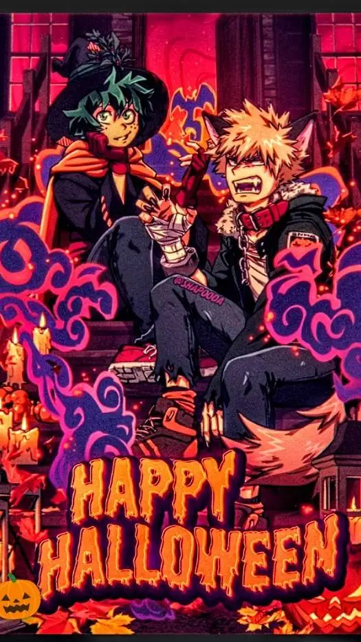 ai character: 🍭 Halloween Mha 🎃🍬 background