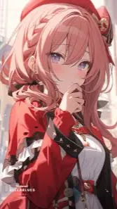 ai character: Cute girl background