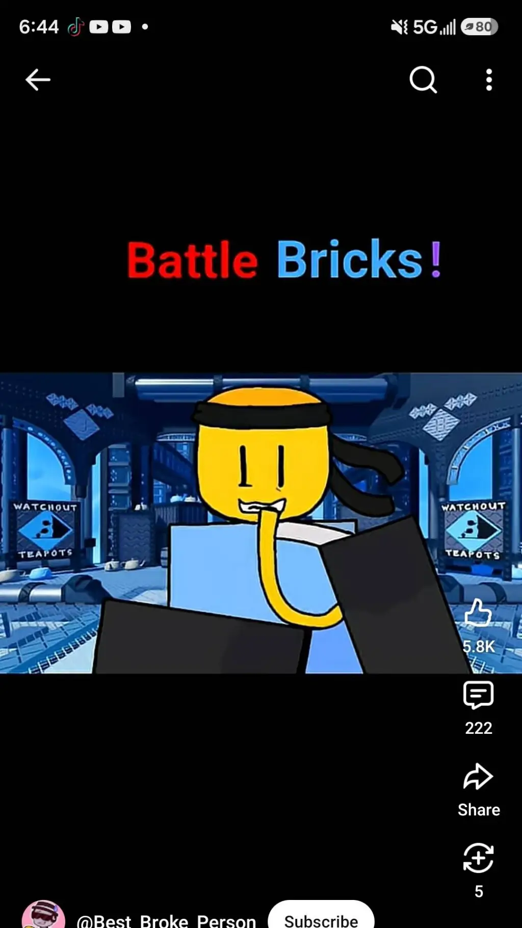 ai character: battlebricks! background