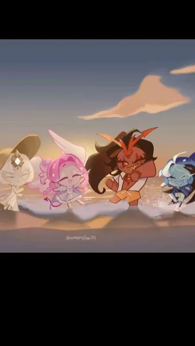 ai character: Crk beast(beach) background