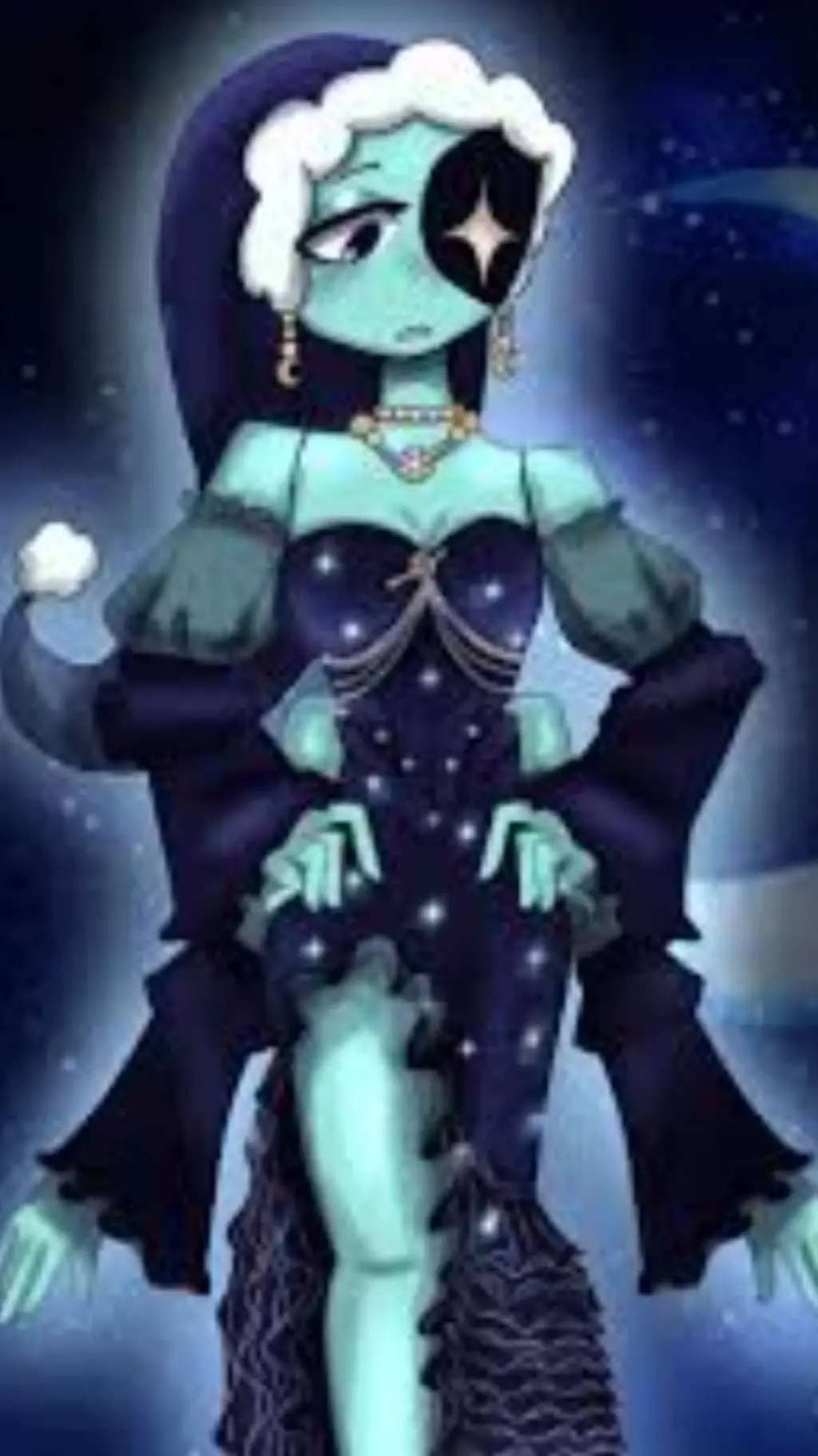 ai character: dandy x astro background