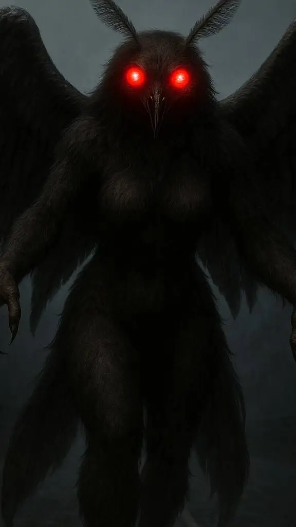 ai character: Moth Woman background