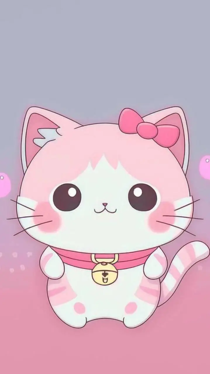 ai character: cute killer cat background