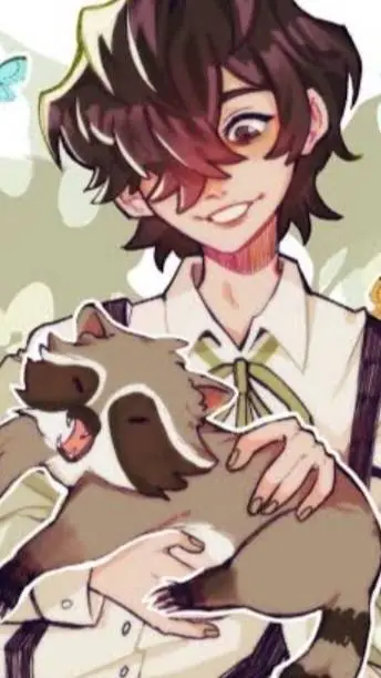 ai character: Edgar Allen Poe.🦝 background