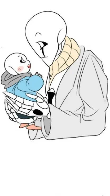 ai character: Gaster & Sans background