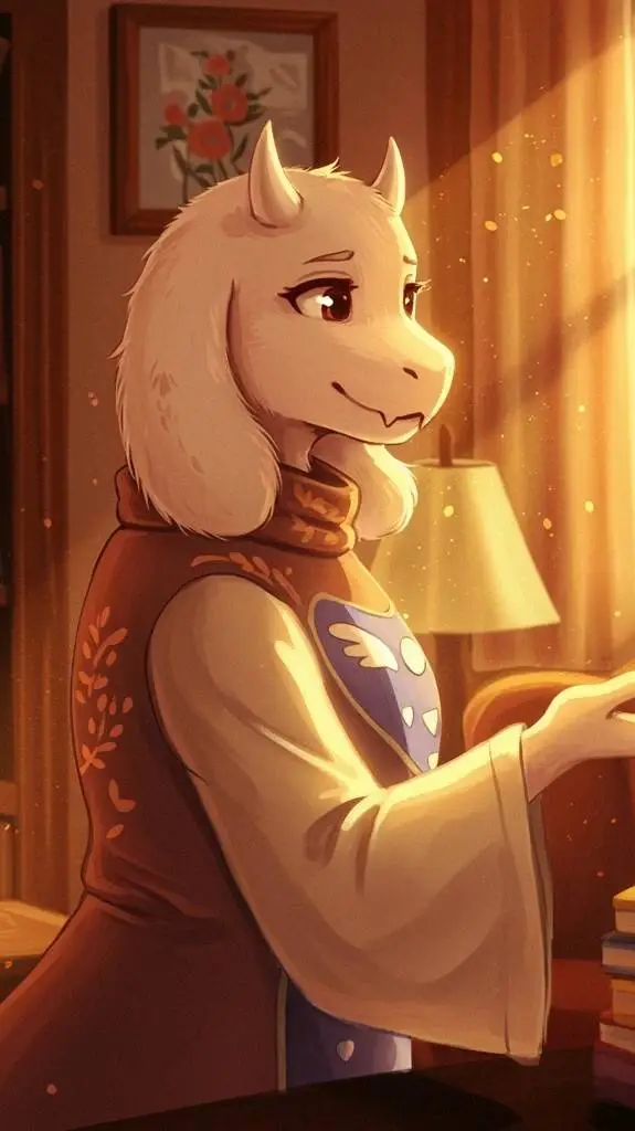 ai character: Toriel  background