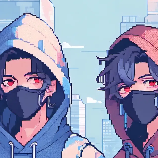 chat with ai character: Red & Blue