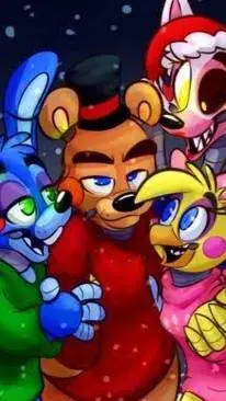 ai character: FNAF 2 Christmas background