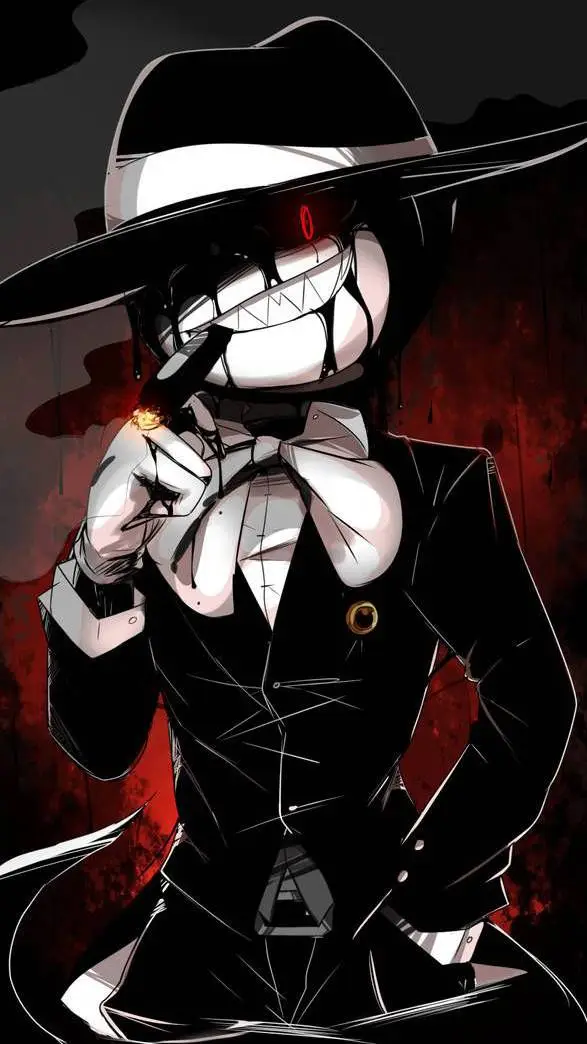 ai character: FNAF 2 meets Bendy background