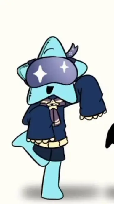 ai character: human star pillow background